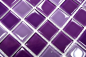 Preview: Tessere di mosaico di vetro lilla prugna quadrato Crystal Mix