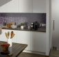 Preview: Tessere di mosaico di vetro lilla prugna quadrato Crystal Mix