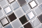 Preview: Mosaik Transluzent Crystal mix schwarz glaenzend - 10 Mosaikblaetter