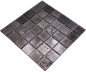 Preview: Glasmosaik Fliese Schwarz Anthrazit Struktur Fliesenspiegel Wandfliese Küchenfliese - 126-CM4BL22