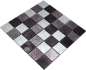 Preview: Glasmosaik Fliese Silber Anthrazit Schwarz Struktur Wandfliese Mosaikmatte Küche - 126-1704