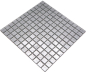 Preview: Mosaik Transluzent Crystal silber glaenzend - 10 Mosaikblaetter