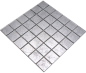Preview: Mosaik Transluzent Crystal silber glaenzend - 10 Mosaikblaetter