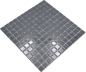 Preview: Azulejos de mosaico Mosaico de vidrio gris antracita Cristal uni