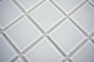 Preview: Mosaico Cristal Translucido super blanco brillante - 10 hojas de mosaico