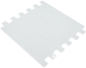 Preview: Azulejos de mosaico Borde de mosaico de vidrio ladrillo look blanco con un ligero tinte verde