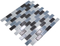 Preview: M TC Mosaik CM B499 Netzverklebt glaenzend Mauerverbandoptik - 10 Mosaikblaetter