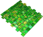 Preview: Carreaux de mosaique Mosaique de verre Assemblage de murs jaune givre Verre laiteux