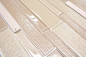 Preview: Mosaique composite verre mosaique pierre mix beige mix translucide aspect composite brillant