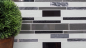 Preview: Mosaique composite verre mosaique pierre mix clair gris noir mix translucide aspect composite brillant