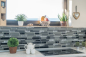 Preview: Mosaique composite Mosaique de verre pierre mix gris noir mix translucide aspect composite brillant