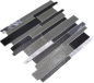 Preview: Mosaique composite Mosaique de verre pierre mix gris noir mix translucide aspect composite brillant