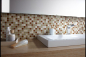 Preview: Mosaique Carre Mosaique de verre Pierre mix beige Mix translucide brillant