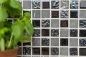 Preview: Mosaique Carre Mosaique de verre Pierre mix gris noir Mix translucide brillant