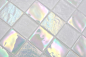 Preview: Mosaique de verre Carreau de mosaique medio flip flop irise blanc multicolore Mosaique de piscine
