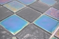 Preview: Mosaik Transluzent Crystal iridium blau schwarz glaenzend - 10 Mosaikblaetter