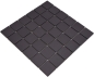 Preview: Mosaik Fliese schwarz matt umbra unglasiert Keramikmosaik rutschsicher 14B-0303-R10
