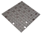 Preview: Mosaik Quadrat mix braun unglasiert mit Glas Keramik matt R10