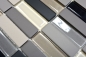 Preview: Mosaique Carreau Ceramique beige clair gris batonnets non emailles verre 24-CUSTG61