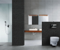 Preview: Mosaique Carre Enamel noir mat avec verre ECO GLAS micro-optique