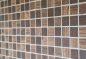 Preview: Mosaique Carre ECO Structure bois brun brun fonce VERRE imitation bois mat