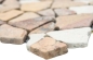Preview: Frattura mosaico poligonale in marmo pietra naturale mosaico beige rosso Ciot Rosso Crema 44-30-130