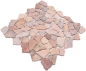 Preview: Bruchmosaik Polygonal Marmor Natursteinmosaik rose rot Ciot Rossoverona 44-30-140