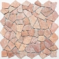 Preview: Bruchmosaik Polygonal Marmor Natursteinmosaik rose rot Ciot Rossoverona 44-30-140