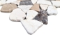 Mobile Preview: Bruchmosaik Polygonal Marmor Natursteinmosaik beige braun Castanao Cream 44-30-190
