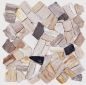 Preview: Mosaique de pierre naturelle fossile Polygonal Bruch Mosiakmatte Wood aspect bois Receveur de douche cuisine Mur - 44-Fossile