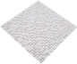 Preview: Mosaique Carre Enamel blanc mat avec verre ECO GLAS micro-optique