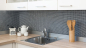 Preview: Mosaik Brick Enamel schwarz matt ECO GLAS Mauerverbandoptik