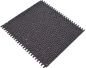 Preview: Mosaik Brick Enamel schwarz matt ECO GLAS Mauerverbandoptik