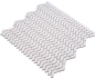 Preview: Mosaique chevron enamel blanc mat ECO GLAS aspect chevron