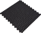 Preview: Mosaico Hexagono Esmalte negro mate ECO GLAS aspecto hexagono