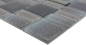 Preview: Carreaux de mosaique Mosaique de verre Anthracite gris Cream irise