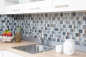 Preview: Mosaikfliesen Glasmosaik Cream Grau Schlamm Beige Perl Schillernd