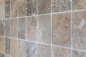 Preview: Piastrella di travertino antico argento bianco alluminio grigio opaco R9C