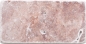 Preview: Naturstein Mosaikfliesen Travertin rot matt Wand Boden Küche Bad Dusche - F-45-M450