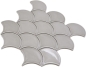 Preview: Mosaique bacs gris pierre uni brillant Ceramique aspect bacs gris