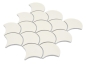 Preview: Mosaico azulejos liso marfil brillante onda ceramica
