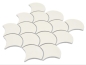 Preview: Azulejos de mosaico liso marfil brillante aspecto de baldosas de ceramica