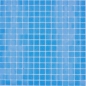Preview: Mosaik Glas blau glaenzend - 10 Mosaikblaetter