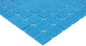Preview: Mosaik Glas blau glaenzend - 10 Mosaikblaetter