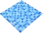 Preview: 720 plaques = 72 m² de mosaïque pour piscine – mosaïque en verre (nuances de bleu : clair, moyen et foncé) – I-210-PA339