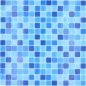 Mobile Preview: Schwimmbad Mosaik Fliese Poolmosaik Glasmosaik Blau Hellblau Mittelblau Dunkelblau I - 210-PA339