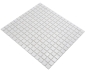 Preview: Mosaique aspect piscine verre blanc brillant - 10 feuilles de mosaique