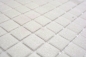 Preview: Mosaik Rueckwandverkleidung Pooloptik Glas weiss glaenzend - 10 Mosaikblaetter