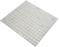 Preview: Mosaique aspect piscine verre blanc brillant - 10 feuilles de mosaique