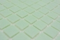 Preview: Mosaik Kuechenrueckwand Pooloptik Glas hellgruen glaenzend - 10 Mosaikblaetter